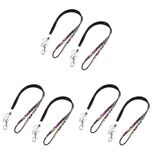 Hemobllo 6 Pack Phone Lanyards - Durable Cell Phone Straps with Adjustable Length for iPhone, Samsung, Android Smartphones - Perfect for Work ID Badges, Keychains, and Everyday Carry