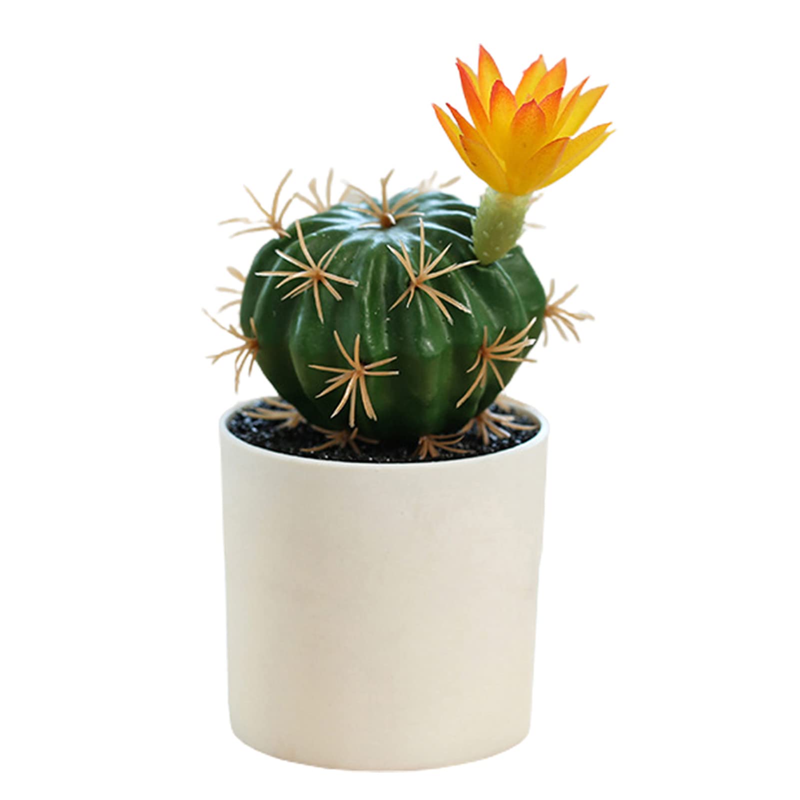 Mini Artificial Bonsai in Pots - Lifelike Plastic Cactus Plants for Home & Office Decor, Non-Fading Tabletop Succulents - Perfect for Desktop, Shelf, and Indoor Landscaping