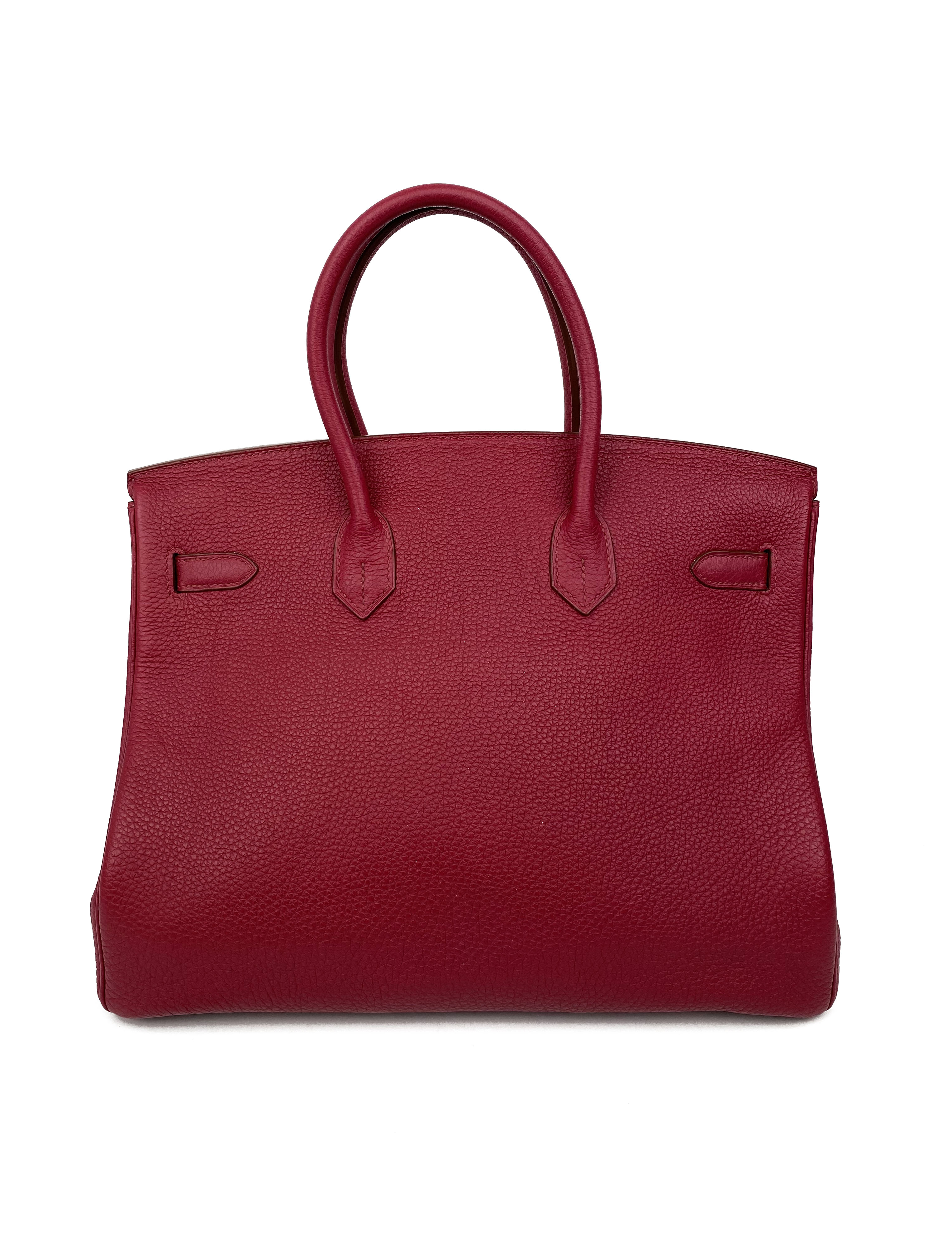 Authentic Hermes Tosca Birkin 35 Bag Palladium Hardware - Luxury Designer Handbag for Women, Perfect for Work, Travel & Special Occasions