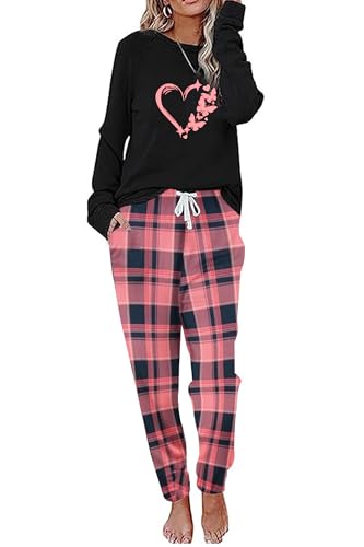 Pink Plaid-heart