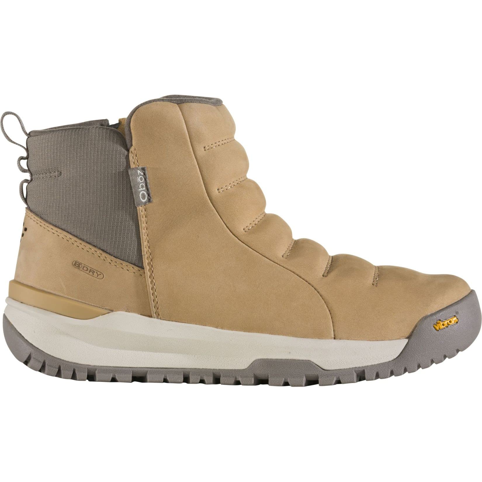Oboz Women's Sphinx Pull-On Insulated B-Dry Hiking Boots - Waterproof Winter Snow Boots for Outdoor Trekking & Casual Wear (Iced Coffee, Size 8)