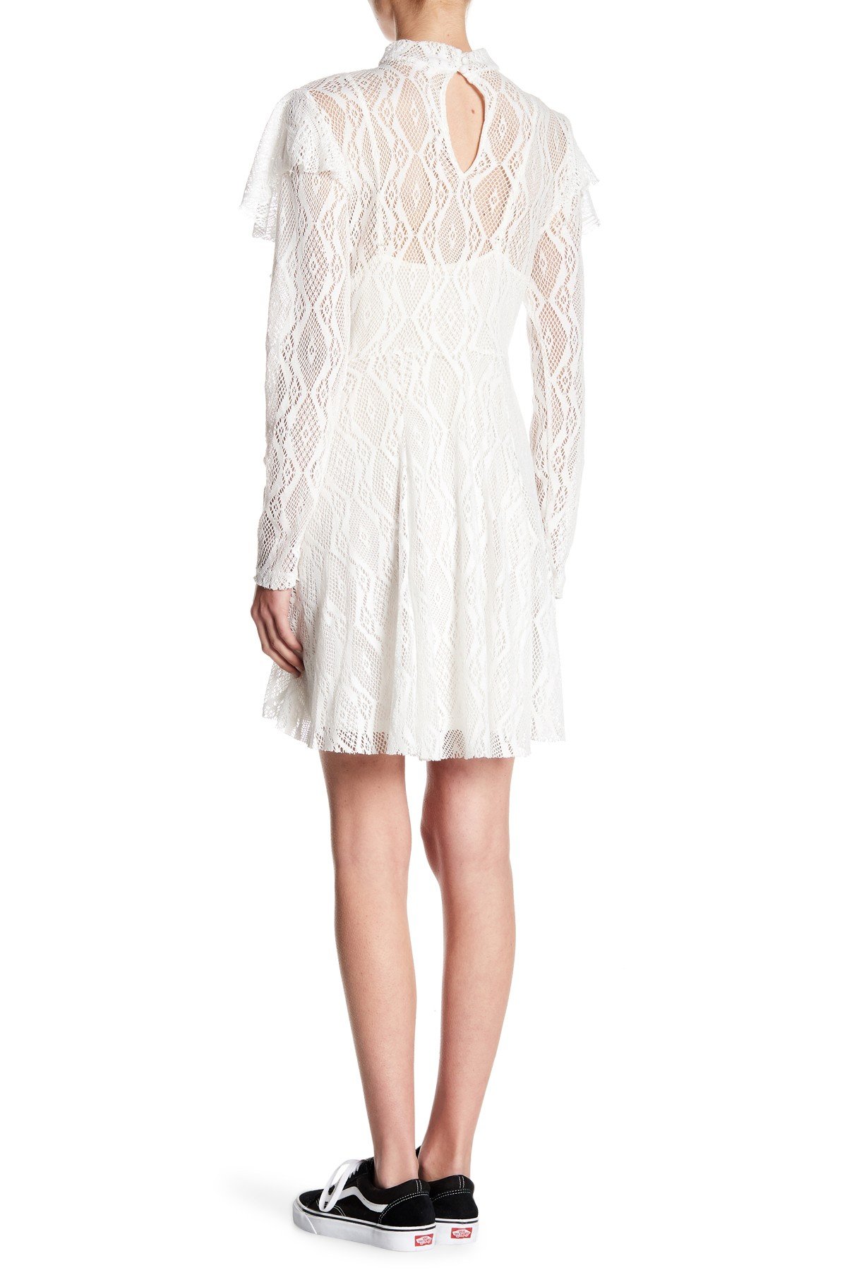 Free People Women's Rock Candy Lace Dress Ivory Small (Size 4-6) | Boho Chic Floral Maxi Dress for Weddings, Beach Vacations & Summer Parties