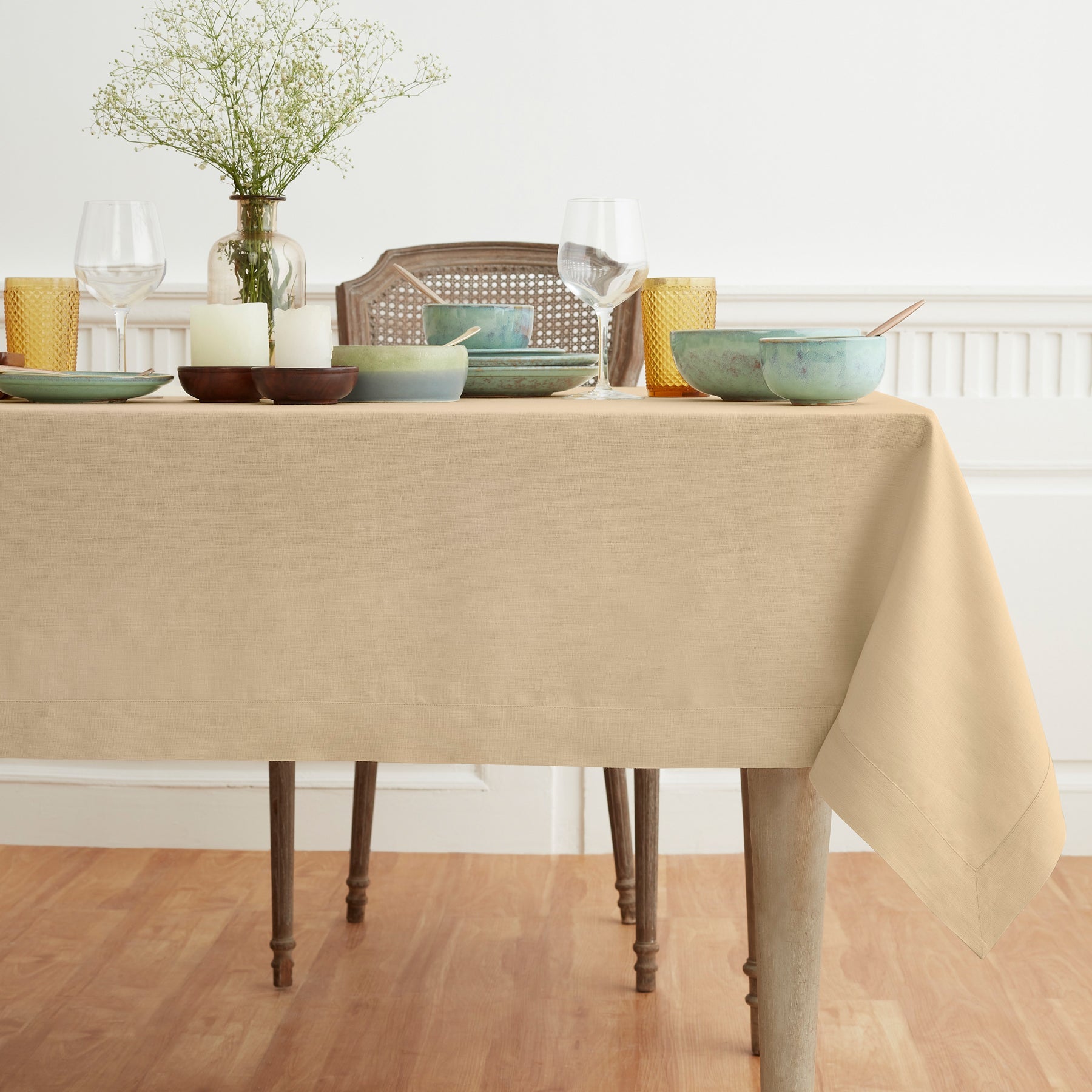 Premium Extra Large Fete Tablecloth - Waterproof & Stain-Resistant for Outdoor Parties, Weddings, and Events