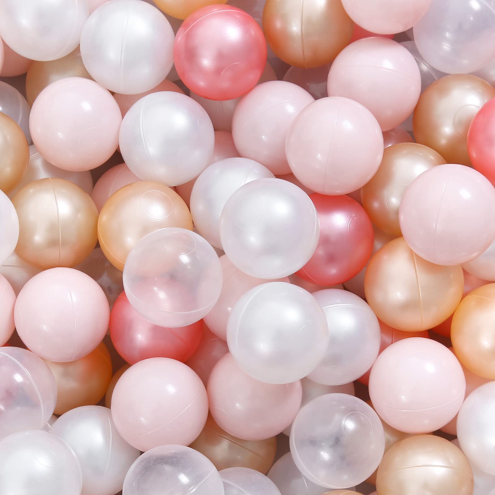 100-Piece Non-Toxic Ball Pit Balls for Toddlers - BPA & Phthalate Free Soft Plastic Play Balls for Kids Ages 1-3 | Perfect for Birthday Parties, Indoor Play Tents, Baby Pools & Sensory Play