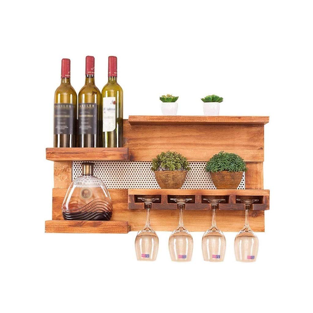Premium Natural Bamboo Wine Rack - Freestanding Countertop Shelf for 6-8 Bottles | Elegant Wine Storage Organizer for Kitchen, Bar, Dining Room & Home Decor