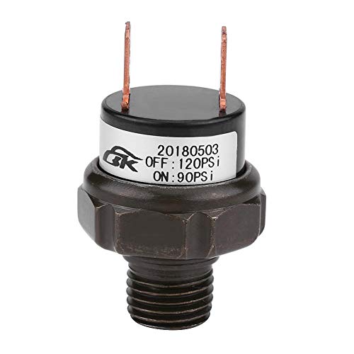 12V Universal Car Automatic Air Compressor Pressure Switch (90-120 PSI) - Heavy Duty Air Pressure Control for Tires, Inflatable Pools & Sports Equipment - Perfect for DIY Auto Repair & Home Use