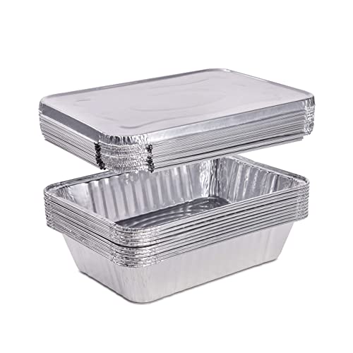 Silver: Aluminum Half Pan With Aluminum Lids