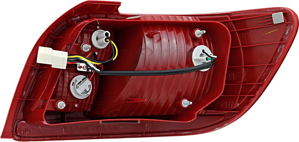 Kia Rio Tail Lights Lamps Set - Compatible with 2006 2007 2008 2009 Models - Left & Right Side Replacement - Perfect for Night Driving and Enhanced Vehicle Safety