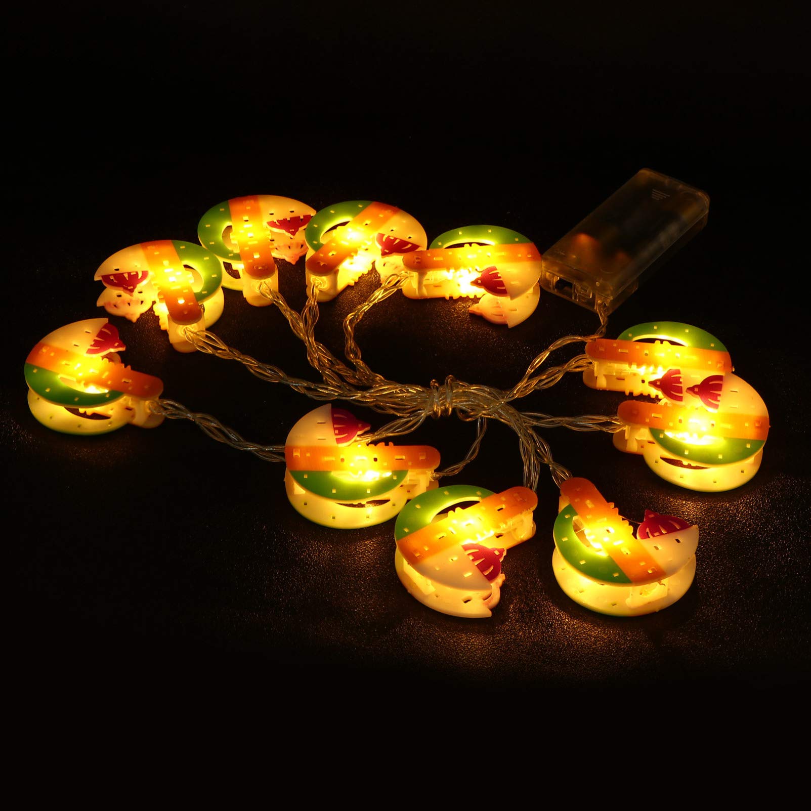 OSALADI LED Muslim Eid String Lights - Warm White 2M Ramadan Festival Decorations for Home, Bedroom, Eid Mubarak Celebrations - Battery-Free Fairy Lights for Holiday & Party Decor