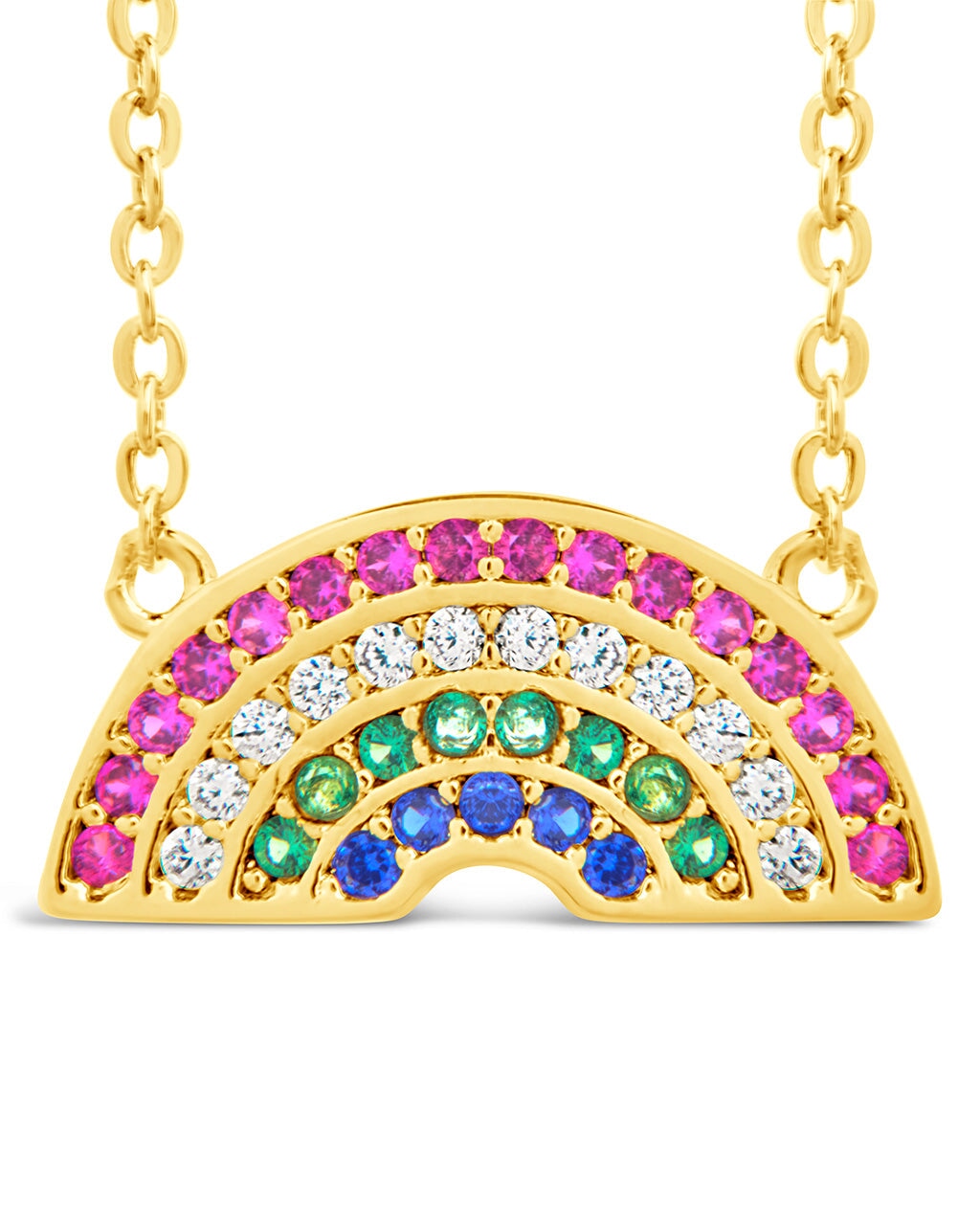 Rainbow CZ Pendant Necklace for Women - Elegant Cubic Zirconia Jewelry Gift for Birthday, Anniversary & Valentine's Day | Perfect for Parties, Weddings & Everyday Wear