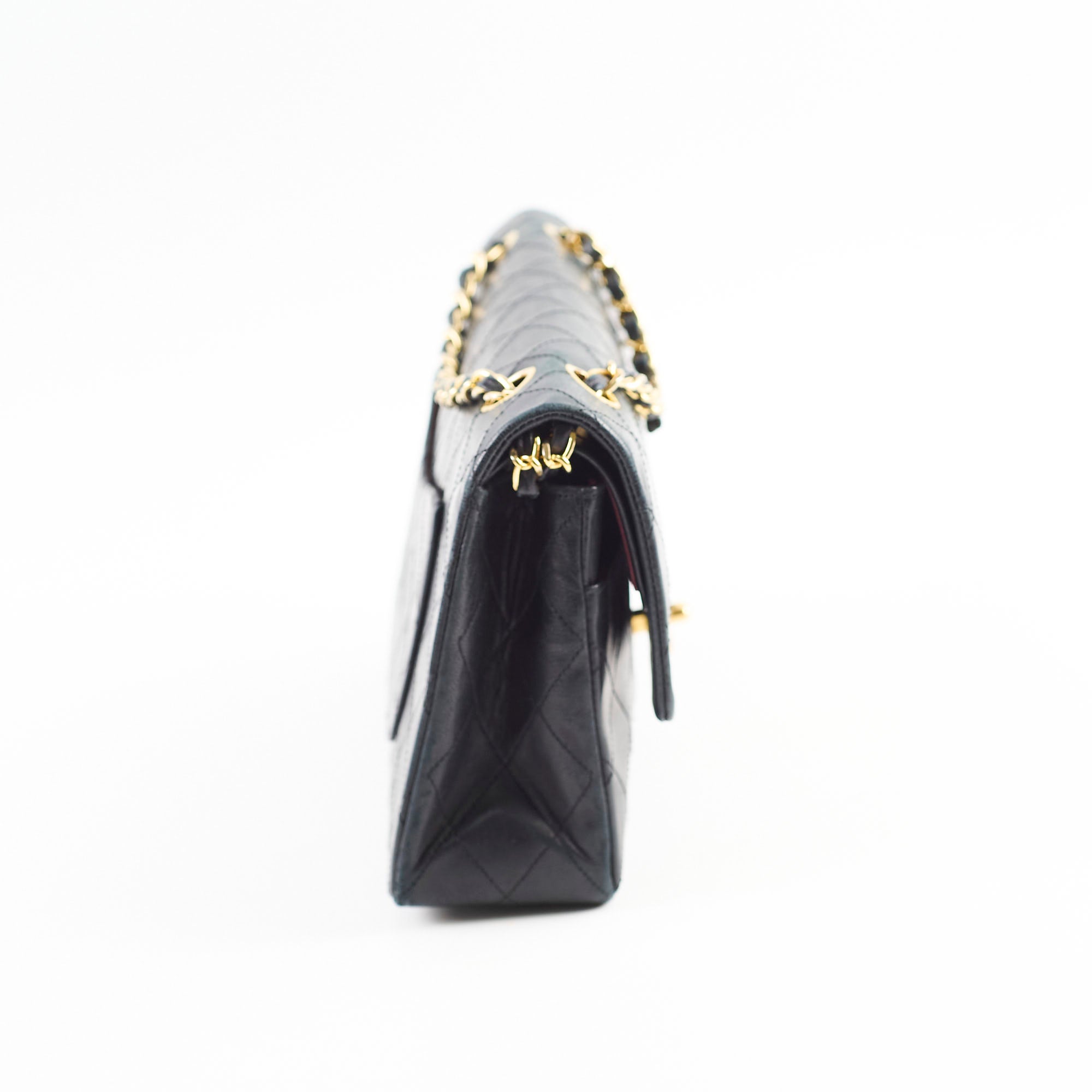 Vintage Chanel Medium/Large Double Classic Flap Bag in Black - Perfect for Evening Events, Date Nights & Luxury Fashion Collectors