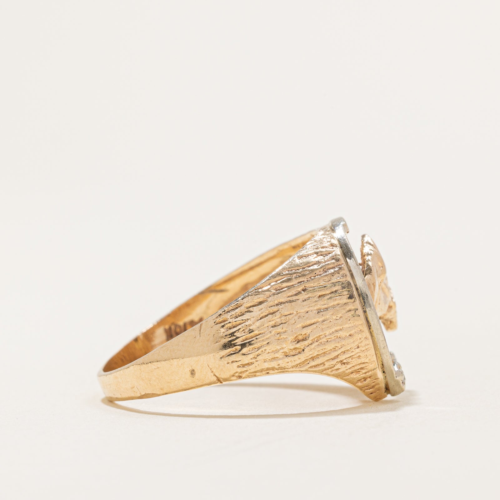 0.015ctw Diamond Horse Cocktail Ring - Size 12.75 - Elegant Statement Jewelry for Women | Perfect for Parties, Weddings & Special Occasions