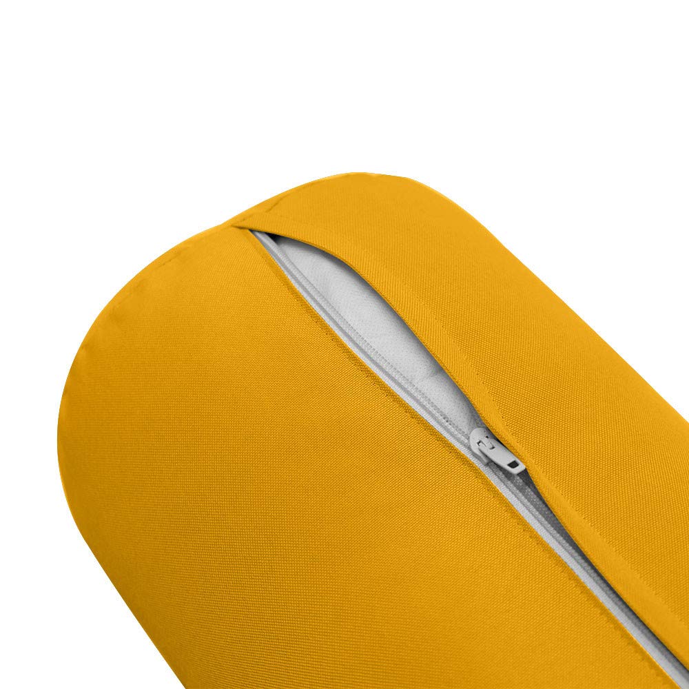 Prolinemax Outdoor Bolster Backrest Pillow Cover - Knife Edge Design, Twin Size (AD108) | Waterproof & UV Resistant Slipcover for Patio, Poolside & Garden Furniture