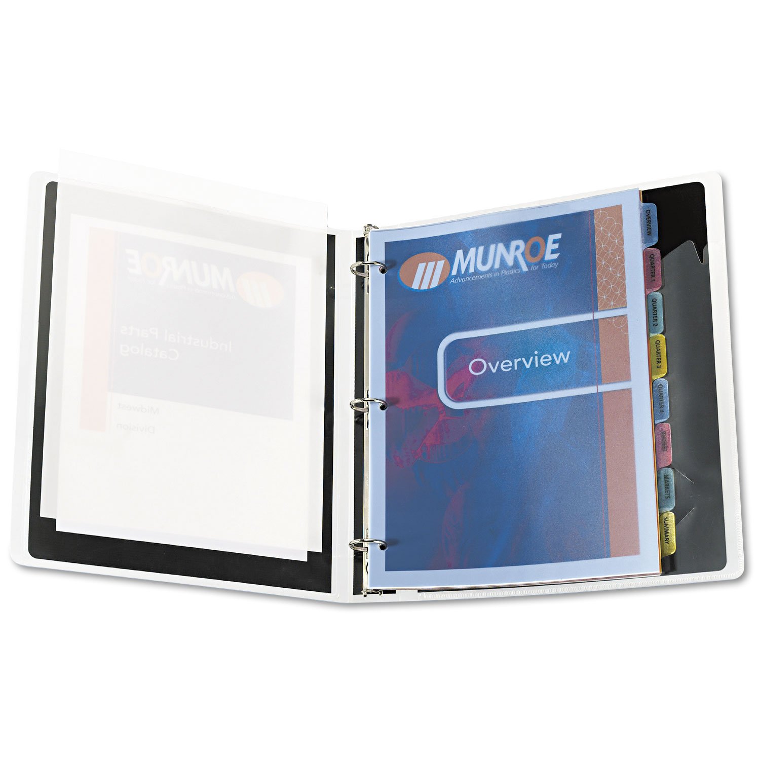 Avery 11433 Clear Plastic Dividers with 8-Tab Index Maker - Print & Apply Letter Size Labels for Office Organization, Filing Systems & Document Management