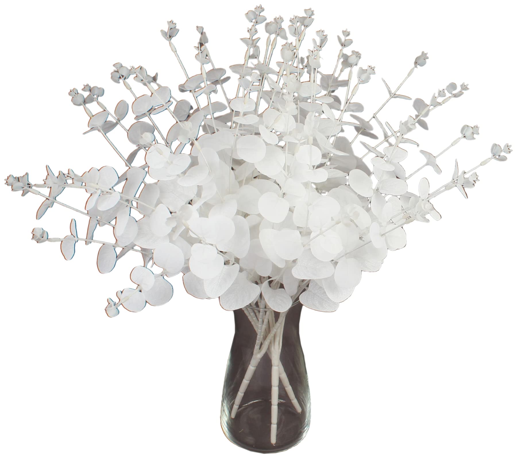 Artificial Eucalyptus Stems - Fake Eucalyptus Leaves for DIY Floral Arrangements - 19.5