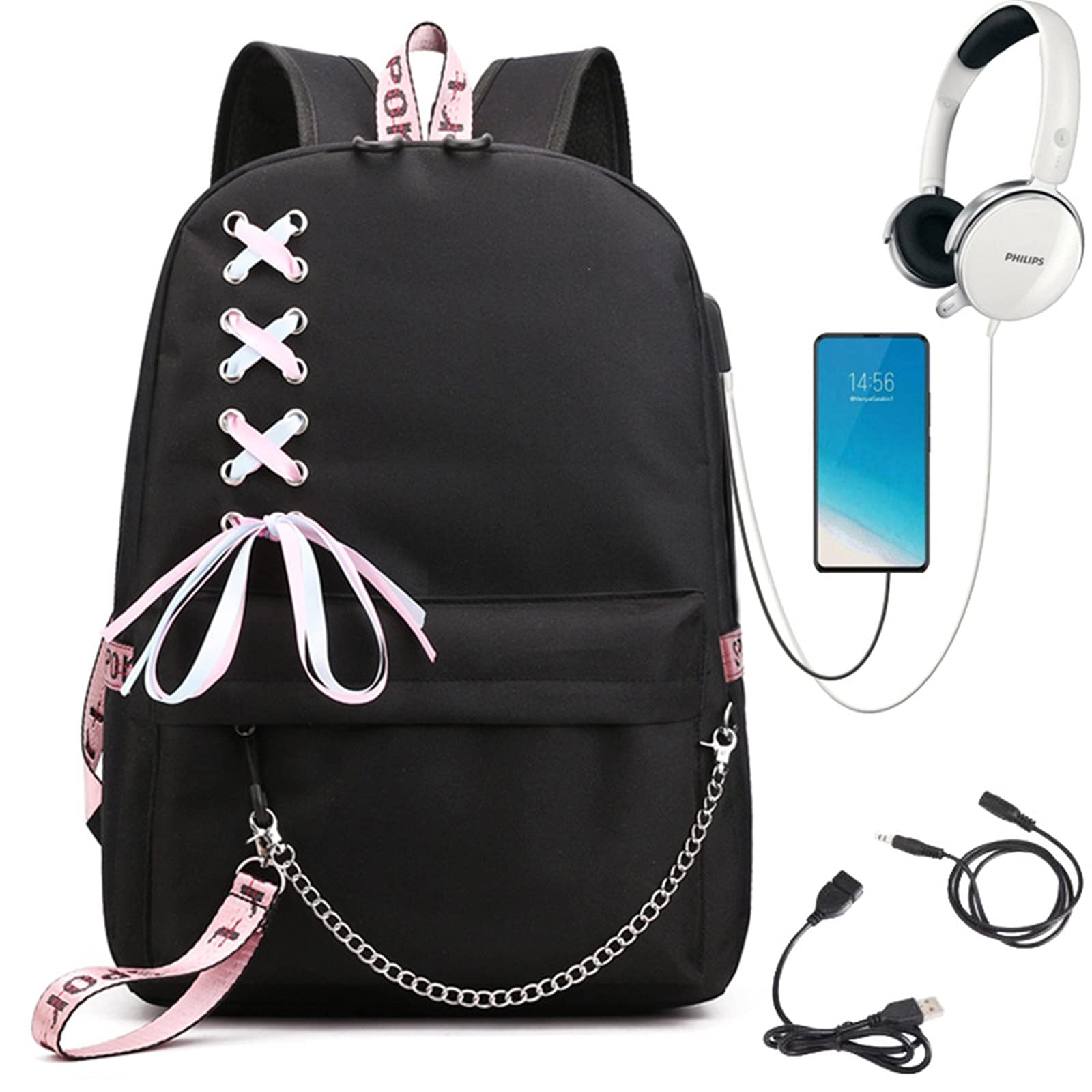 ISaikoy Anime Toilet Bound Hanako-kun Backpack - Stylish School Bag for Students, Laptop Shoulder Bag with Padded Compartment, Perfect for College, Travel & Cosplay | Cute Anime Merch Gift
