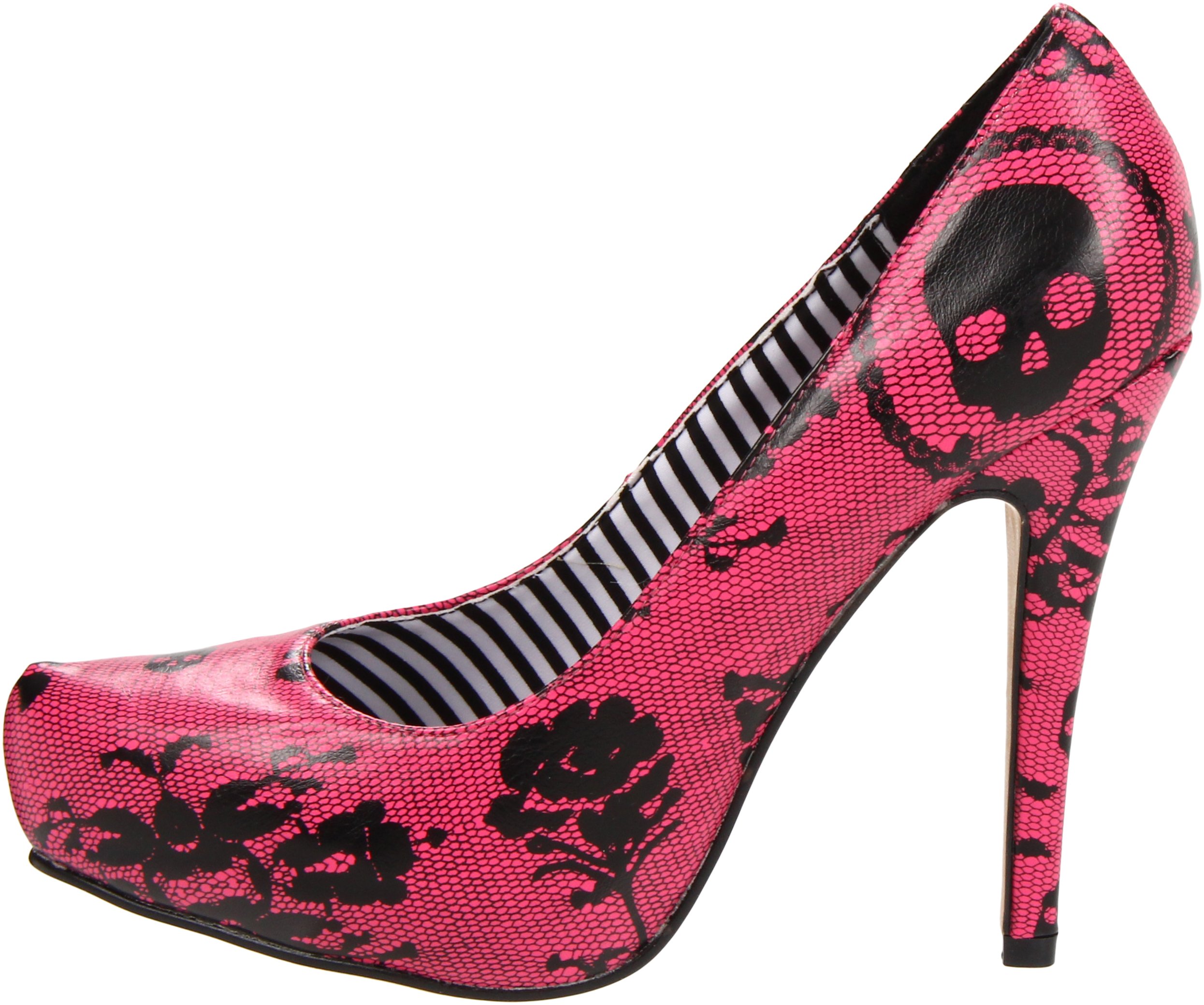 Iron Fist Women's Lacey Days Pointed Toe Platform Pump Shoes - Stylish Chunky Heel Dress Pumps for Party, Office & Special Occasions