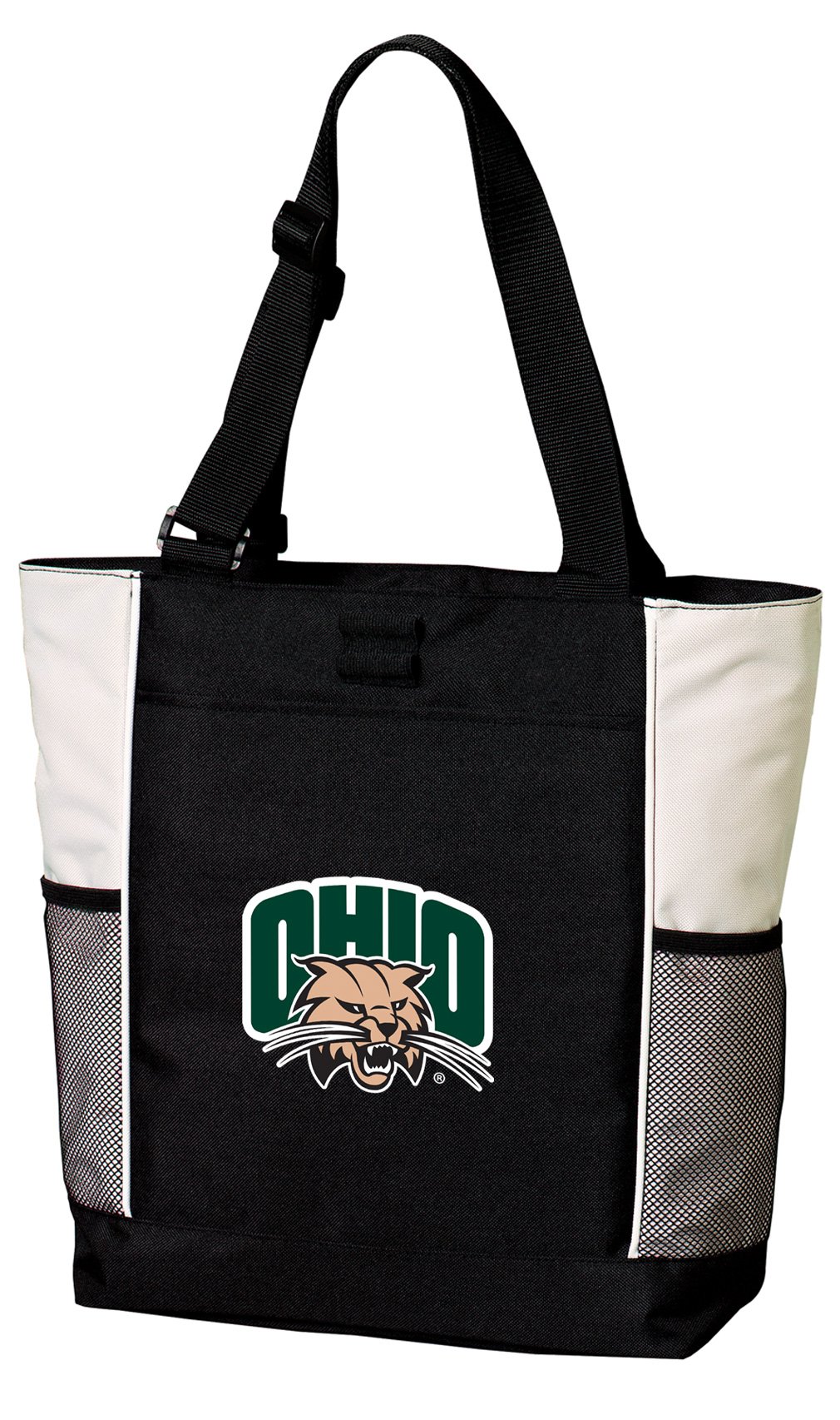 Ohio Bobcats Tote Bags - Ohio University Logo Tote for Beach, Pool, Travel & Shopping - Durable Reusable Grocery Bag for School, Work & Outdoor Activities