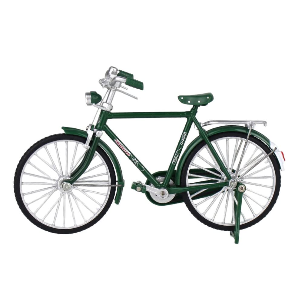 Vintage Metal Miniature Bike Model - Classic Home & Office Decor, Retro Bike Ornament for Shelf, Desk, and Gift Ideas | Perfect for Bike Lovers and Vintage Collectors