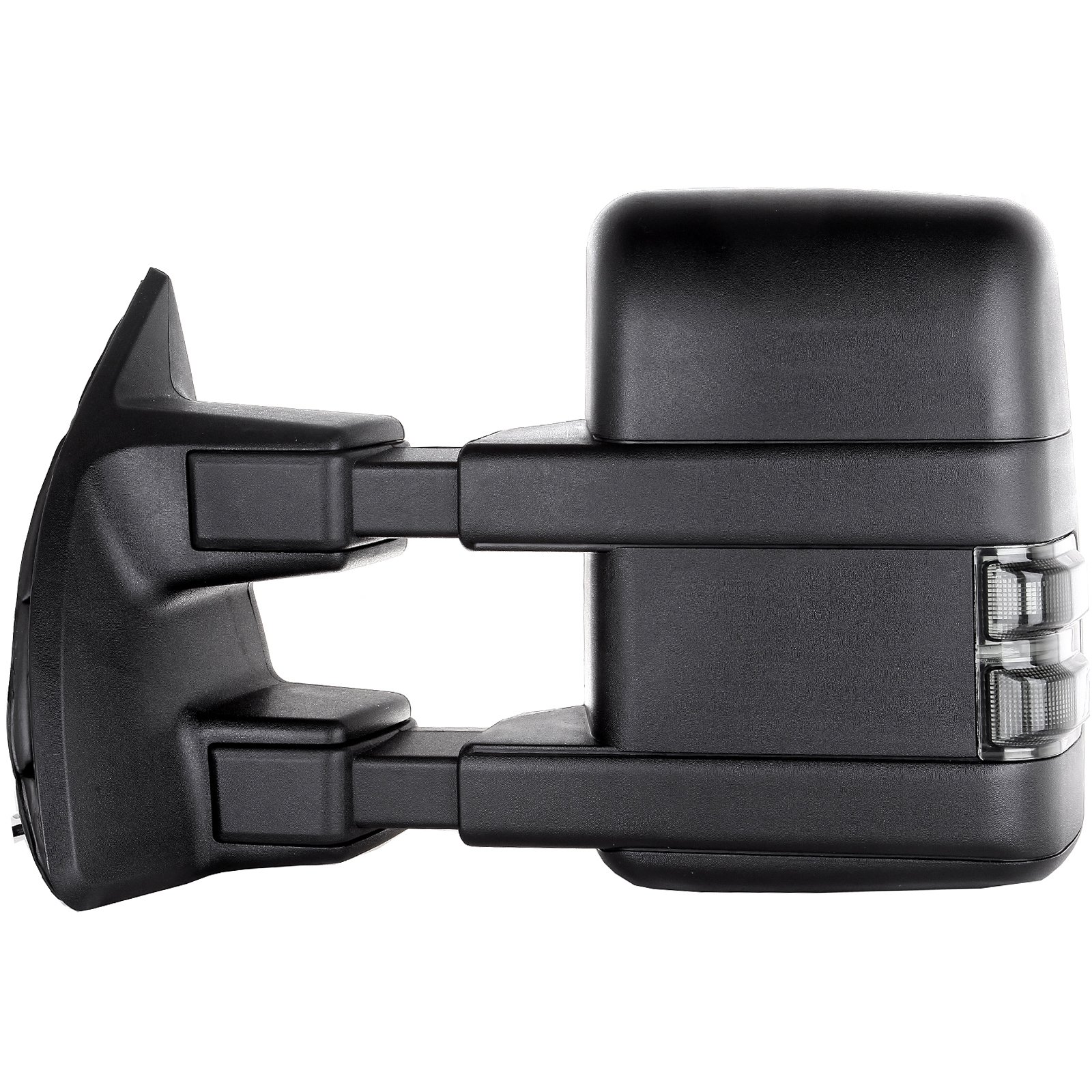 CCiyu Towing Mirrors for 2003-2007 Ford F250 F350 F450 F550 Super Duty Trucks - Power Adjustable Heated Glass with Turn Signal Lights - Perfect for Towing, Off-Roading & Heavy-Duty Work
