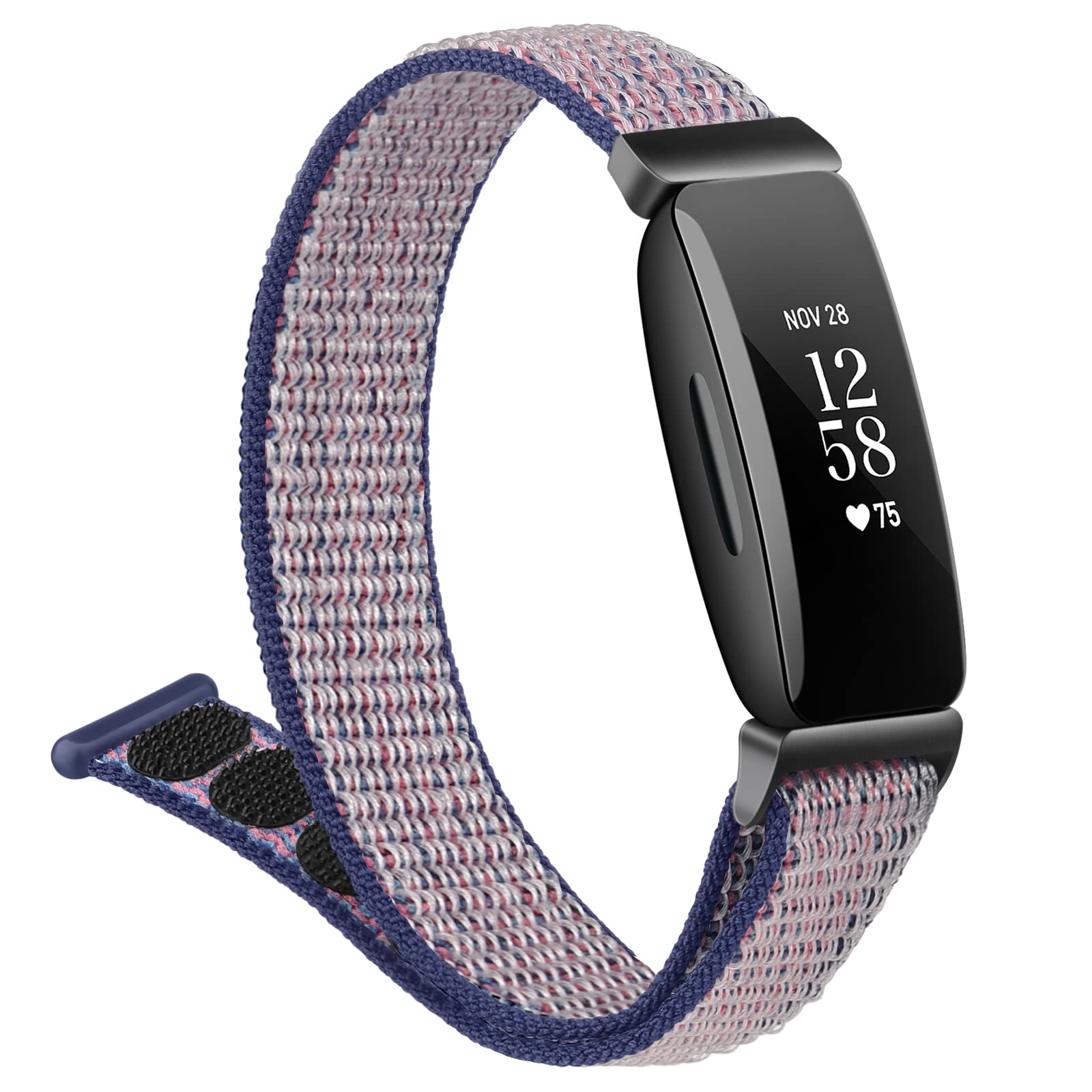 Soft Adjustable Breathable Nylon Replacement Bands Compatible with Fitbit Inspire 2 & Inspire HR - Comfortable Wristband for Women & Men - Perfect for Workouts, Running & Daily Wear