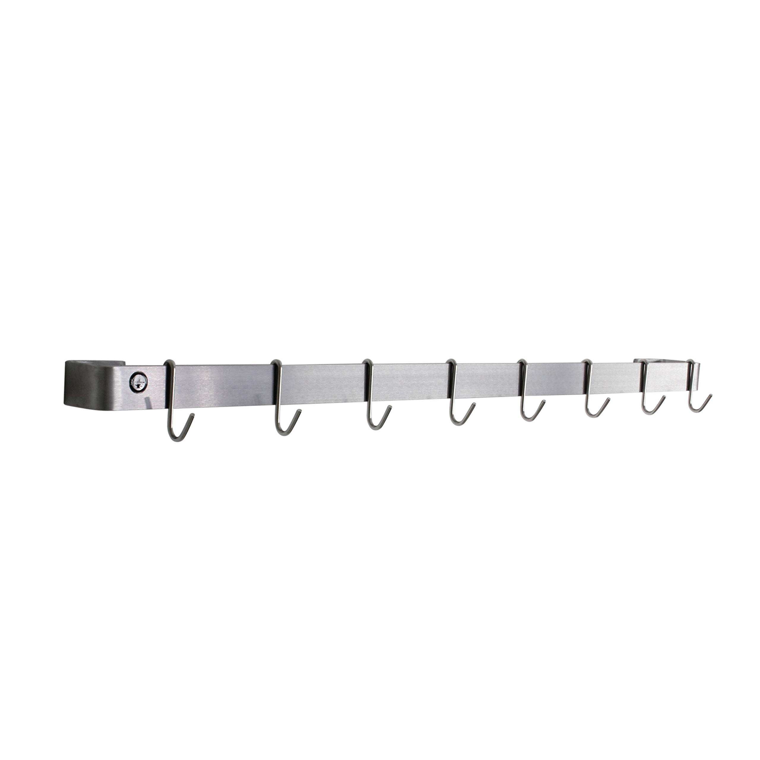 Enclume Premier 42-Inch Stainless Steel Wall Mounted Pot and Utensil Rack - Organize Kitchen Cookware, Pans & Cooking Tools - Perfect for Home Chefs & Restaurant Style Kitchens