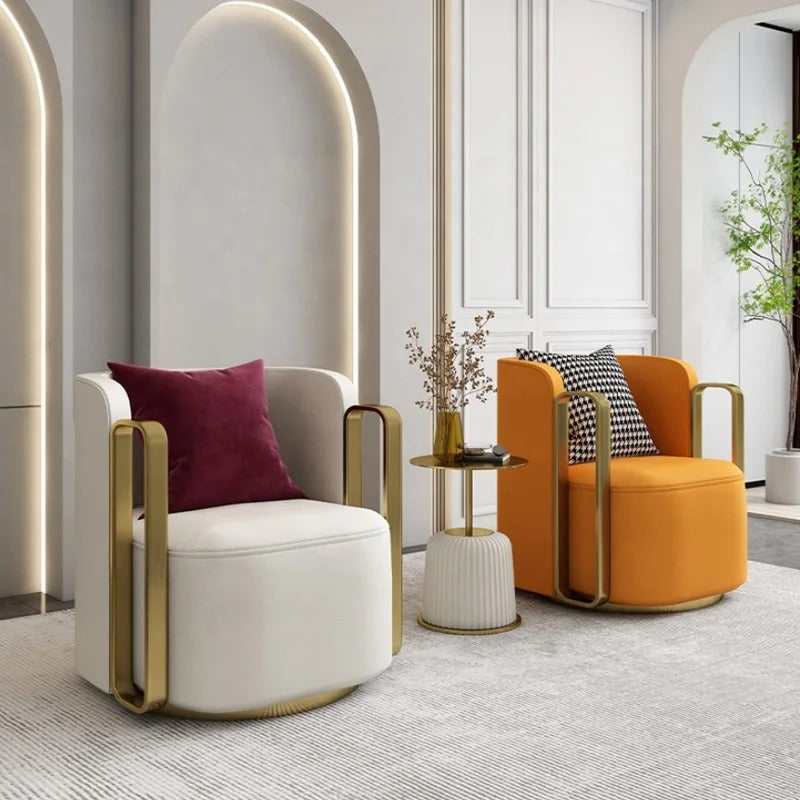 Swivel Designer Armchair - Modern Rotating Lounge Chair for Living Room, Office & Bedroom - Stylish Comfortable Seating for Home Decor
