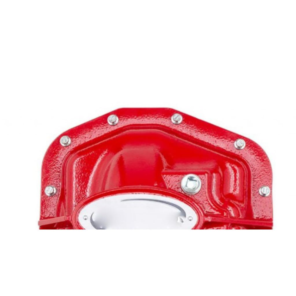 Rancho Suspensions Differential Cover for Jeep Wrangler JL 2018 - Front Red Powder Coated Rubicon | Heavy-Duty Off-Road Protection | Perfect for Rock Crawling & Trail Adventures