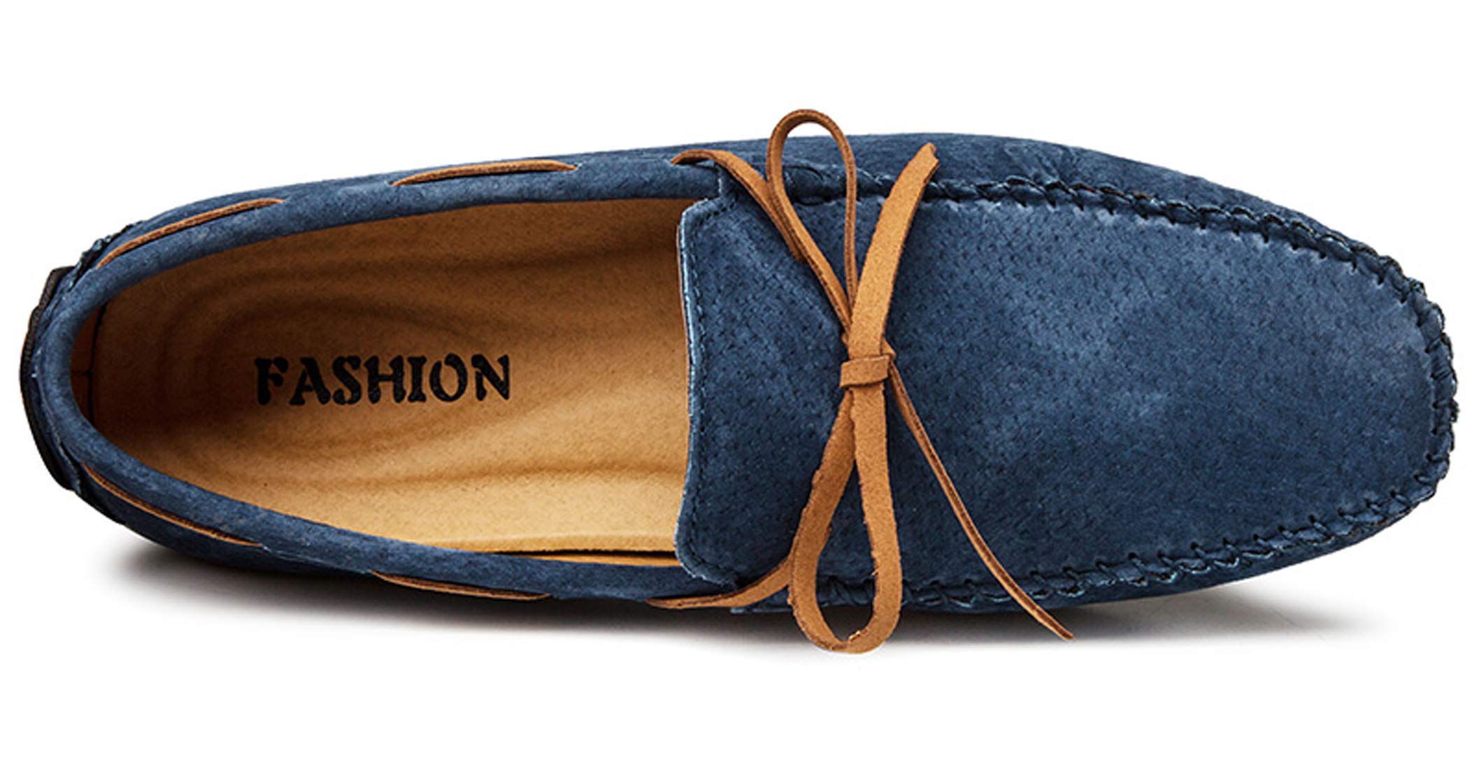 Men's Casual Loafers - Suede Moccasin Slip-On Dress Shoes for Driving & Boat Wear | Comfortable Lace-Up Fashion Footwear for Office, Travel & Daily Outfits