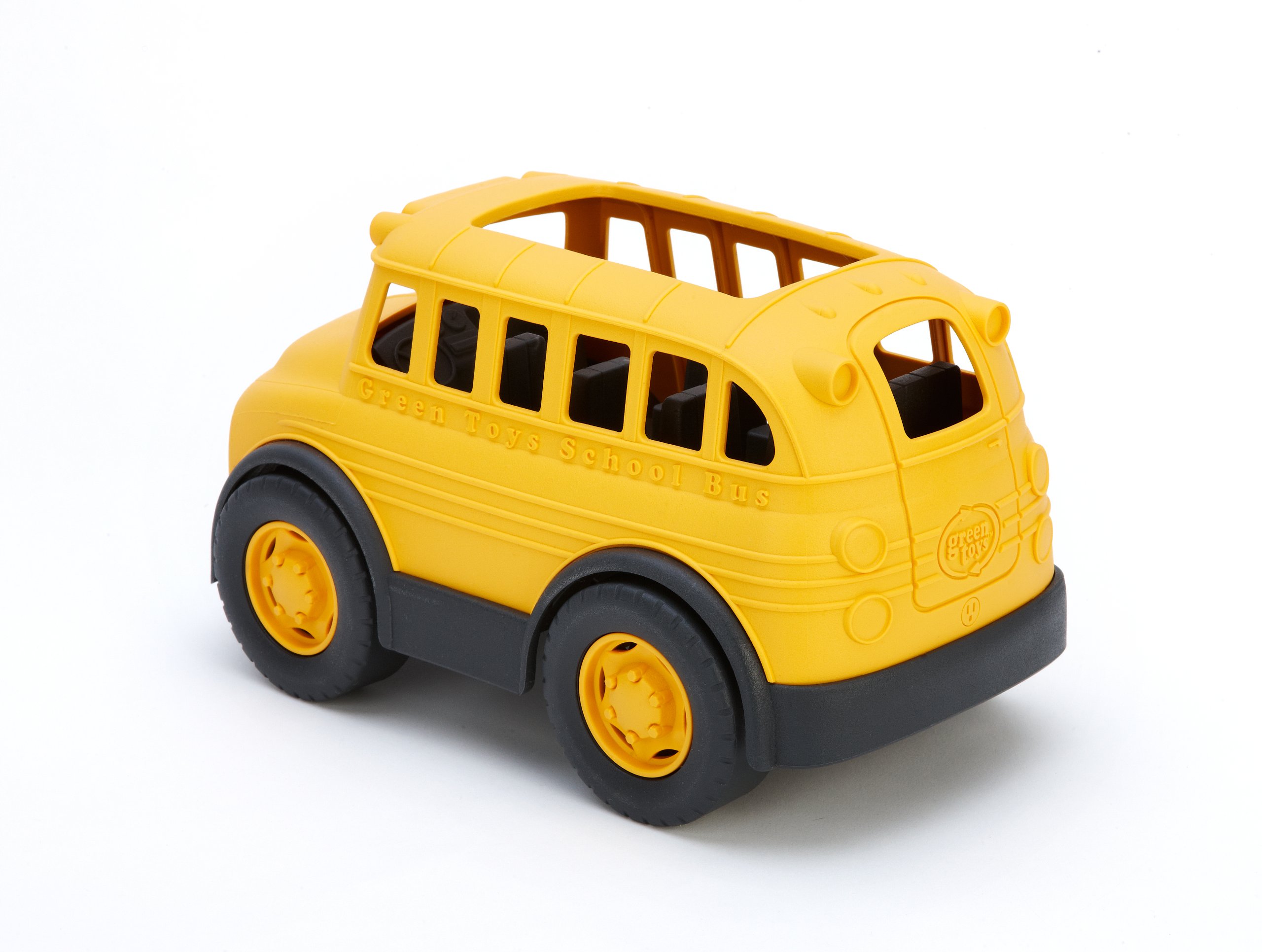 Green Toys Eco-Friendly School Bus - Yellow Toy Vehicle for Kids | Safe & Durable BPA-Free Plastic | Perfect for Pretend Play, Classroom Learning & Toddler Gifts