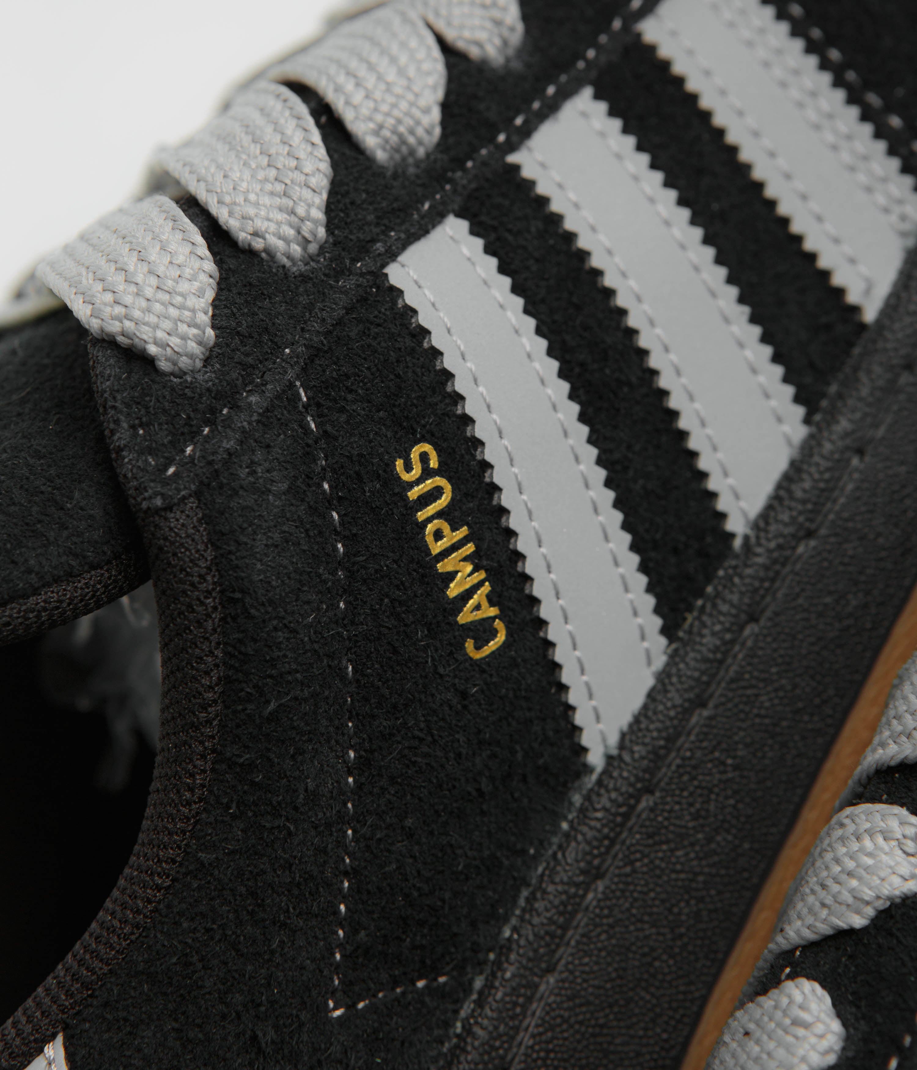 Adidas Campus Sneakers - Core Black / Grey Two / Gold Metallic - Men's Casual Shoes for Everyday Wear & Street Style Fashion
