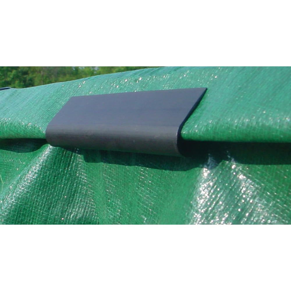 Buffalo Blizzard Supreme Winter Cover for 16x32 ft Oval Above Ground Pools | Heavy Duty Reversible Green/Black | 4 ft Extra Material with Wind Guard Clips | Perfect for Winter Protection & Snow Load Resistance in Cold Climates