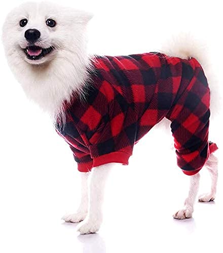 SCENEREAL Soft & Warm Dog Pajamas - Cozy Pet Sweater Onesie Outfits for Small to Large Dogs | Perfect for Winter, Christmas & Indoor Lounging | Dog Jammies Pjs for Comfortable Sleep & Cute Photo Ops
