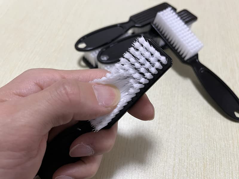 12Pcs Nail Brush Set for Cleaning Fingernails & Toenails - Ergonomic Handle Grip Nail Dust Brush for Manicure & Pedicure - Professional Salon & Home Use Nail Cleaning Tools for Women & Men (Black) - Perfect for Nail Salons, Home Grooming & DIY Nail Care