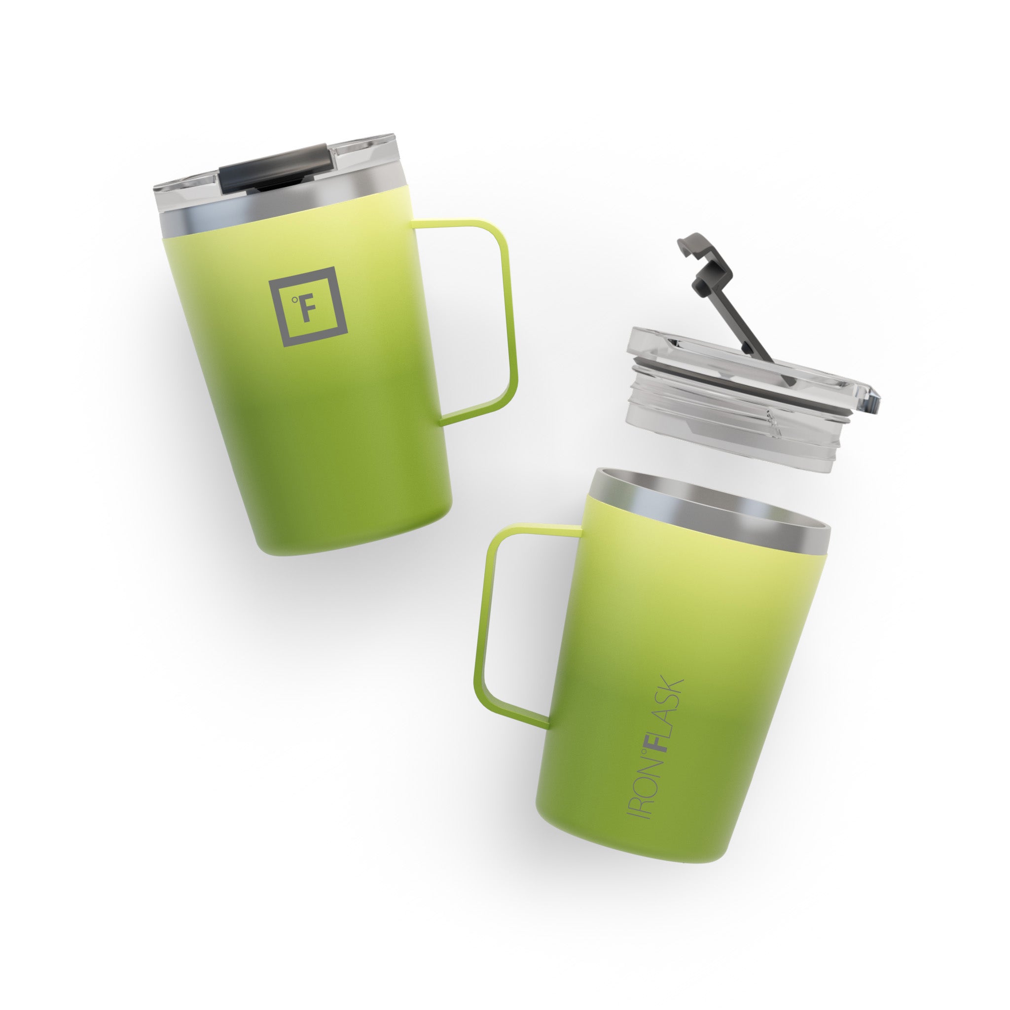 12 Oz Non-Slip Grip Coffee Mug - Insulated Travel Mug for Hot & Cold Drinks - Perfect for Office, Commute, Camping & Outdoor Activities