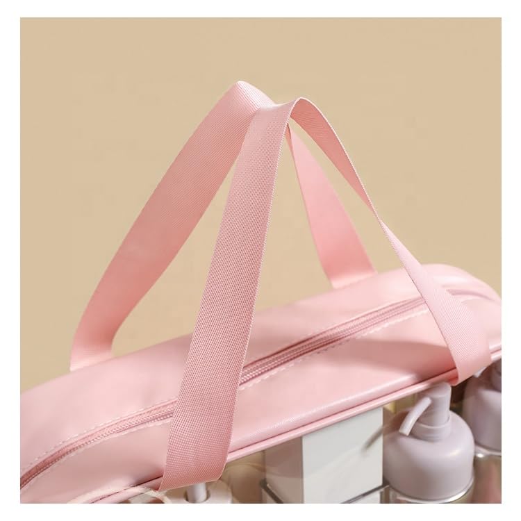 XAVRY Transparent Travel Toiletry Bag for Women & Men - Portable Makeup Organizer, Cosmetic Travel Bag, Small Size (1Pcs) - Perfect for Airplane Carry-On, Gym, Beach & Weekend Getaways