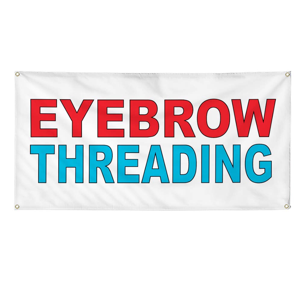 Custom Vinyl Banners 48x96 Inches - Weatherproof Outdoor Yard Signs with 8 Grommets for Eyebrow Threading, Healthcare, Industrial & Business Use | Red & Blue Options in Multiple Sizes - Perfect for Events, Advertising & Storefront Displays