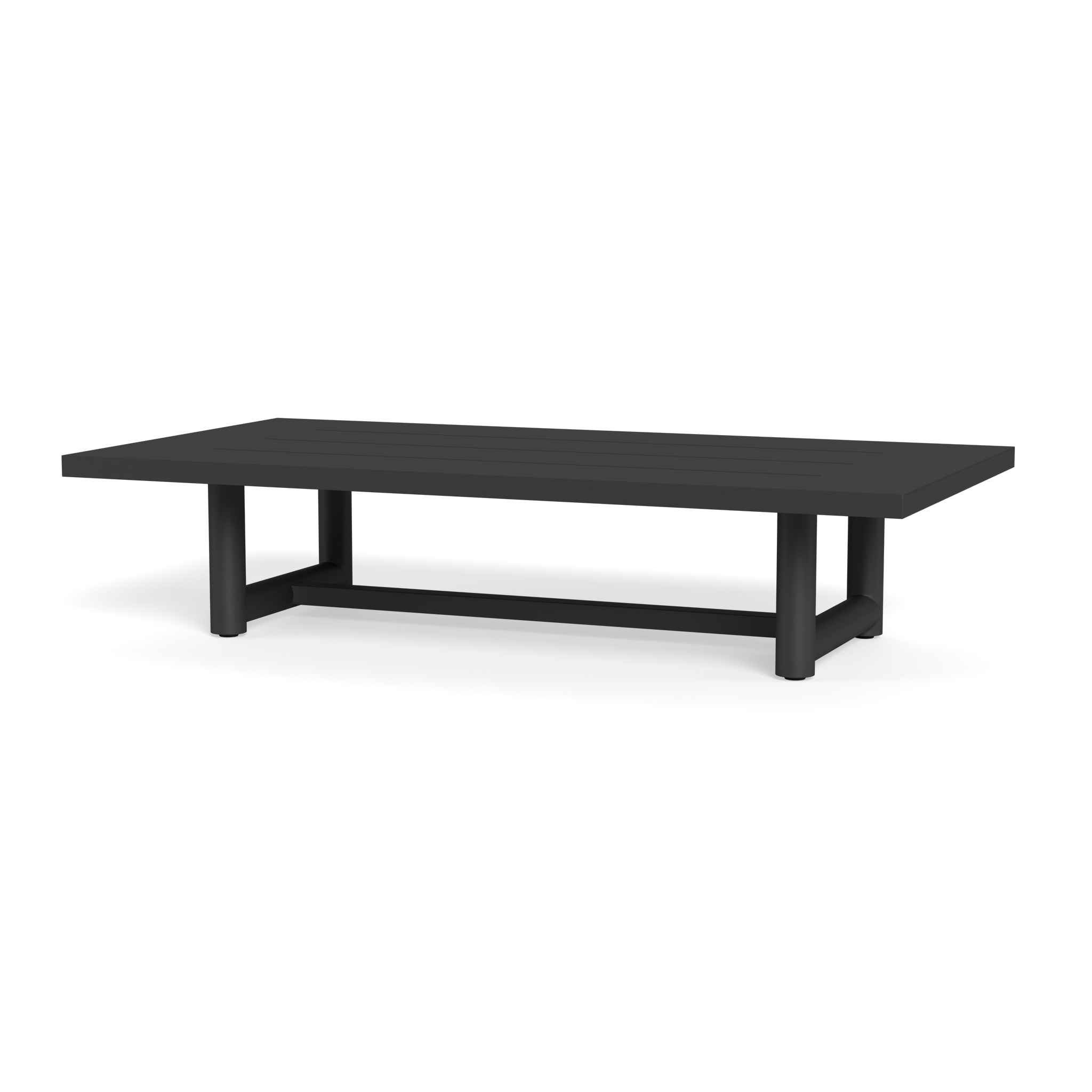 Modern Breeze XL Aluminum Coffee Table - Lightweight & Durable Indoor/Outdoor Furniture for Living Room, Patio, or Garden Decor