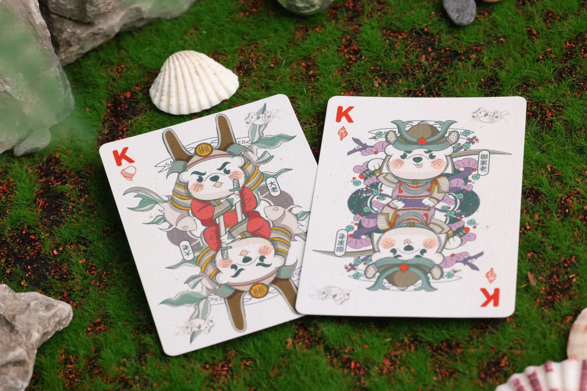 Premium Samurai Otter Mizu Playing Cards - Waterproof & Durable for Poker, Magic Tricks, and Collectors - Perfect for Game Nights, Travel, and Gifts