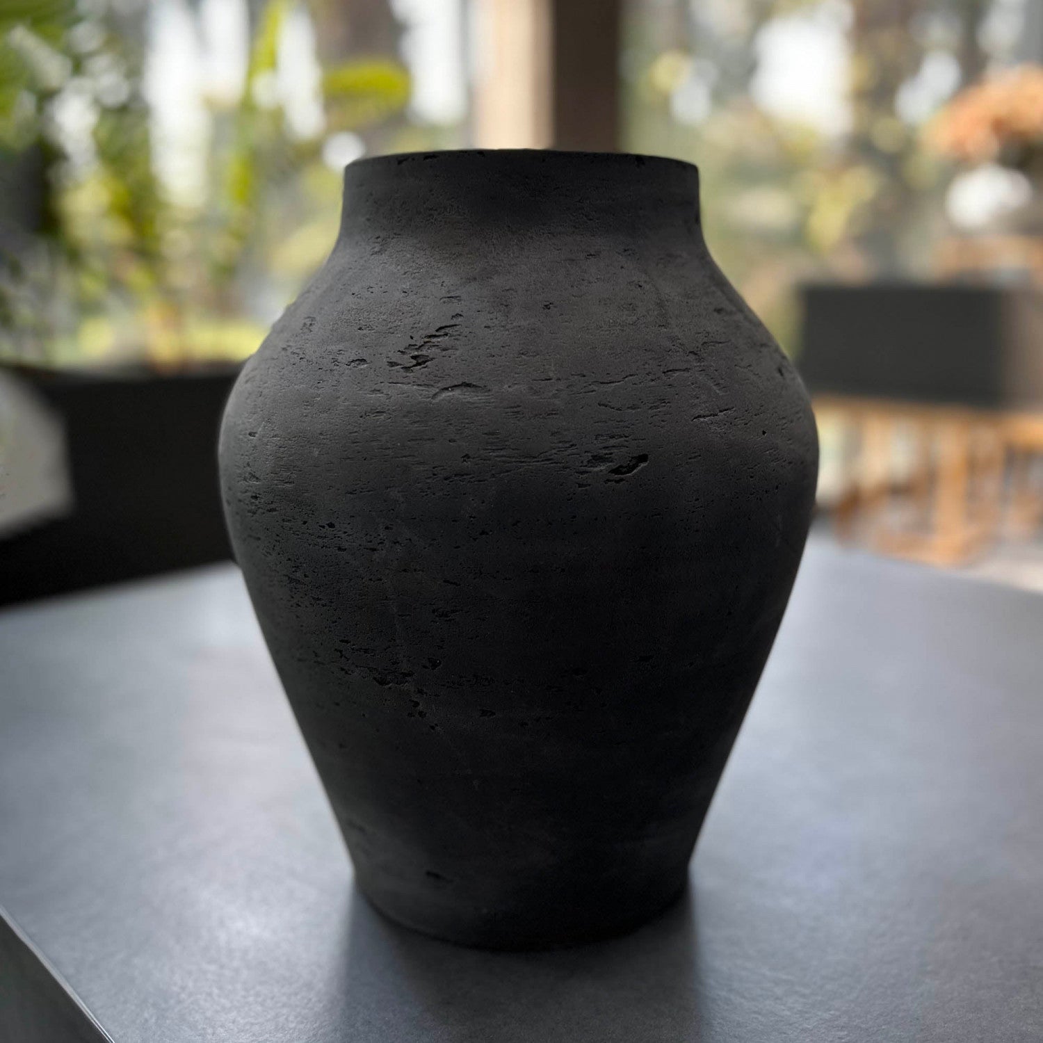 Ashwyck Large Rustic Brown Vase - Perfect for Farmhouse Decor, Wedding Centerpieces & Home Interior Design
