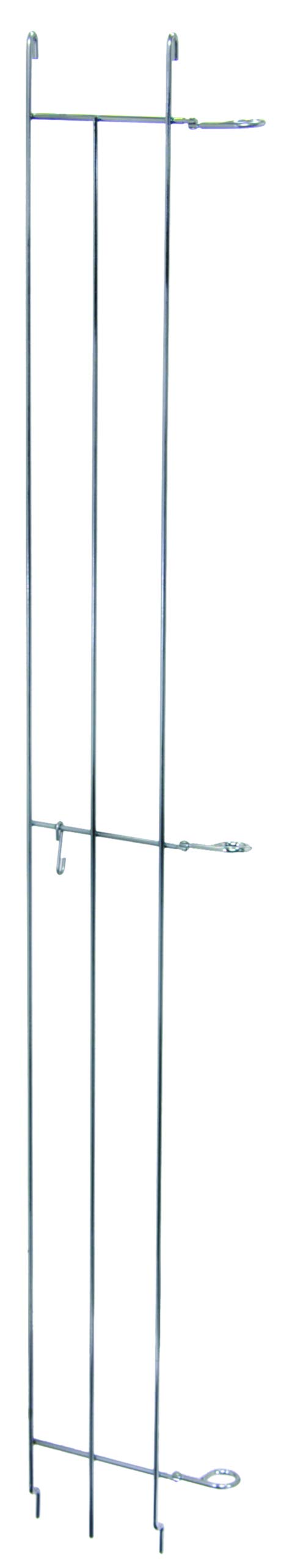 Quantum TS62C 62-Inch Commercial Wire Shelving Tray Stop - Chrome-Plated Carbon Steel NSF Certified (Pack of 2) - 10 Tray Capacity for Modular Tray Carts - Ideal for Restaurant Kitchens, Retail Storage & Warehouse Organization