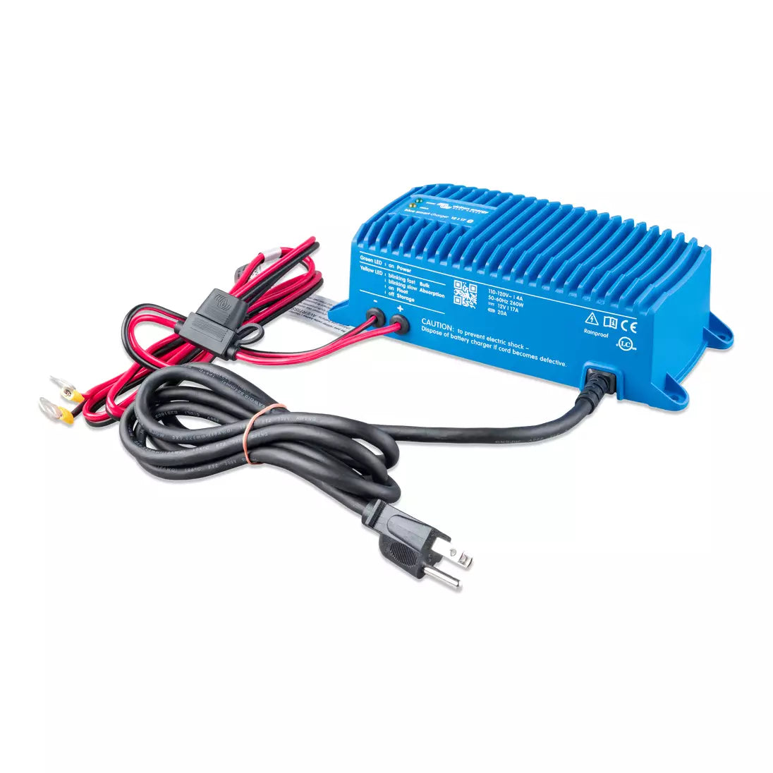 Victron Blue Smart IP67 Waterproof Battery Charger - 12V/24V Marine, RV, Solar Power Charging for Boats, Cars, and Outdoor Adventures