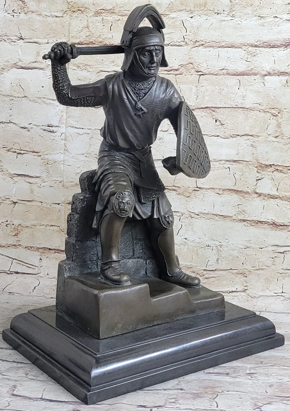 Handmade Japanese Samurai Warrior Bronze Sculpture - Kamiko Heavy Art Hot Cast Statue | Perfect for Home Decor, Office Display, and Gift for History Enthusiasts