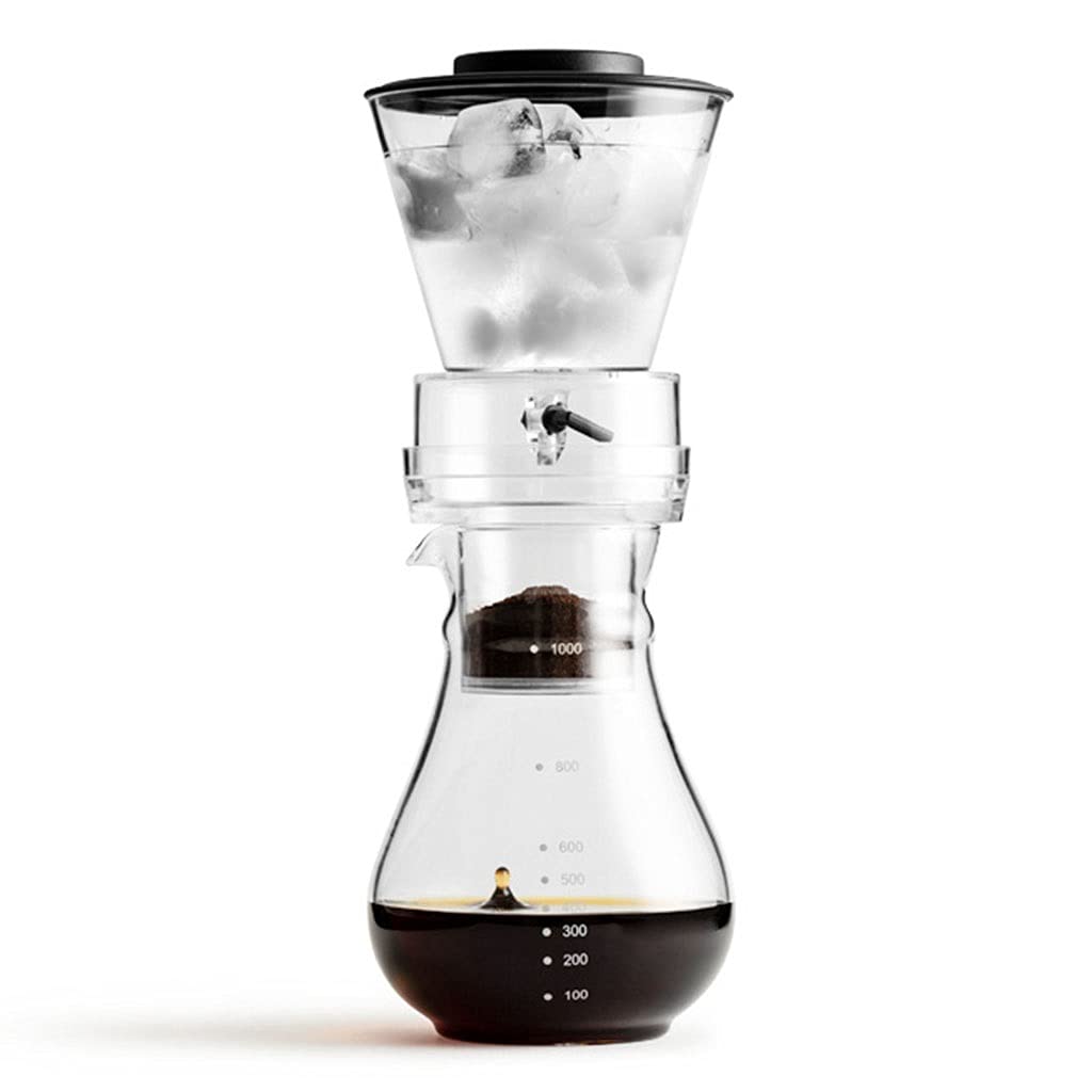 Premium Cold Brew Coffee Maker & Iced Tea Maker - 450ML/15.2OZ with Reusable Metal Mesh Filter | Easy Clean Dripper for Iced Coffee, Cold Brew & Tea | Perfect for Home, Office & Outdoor Use