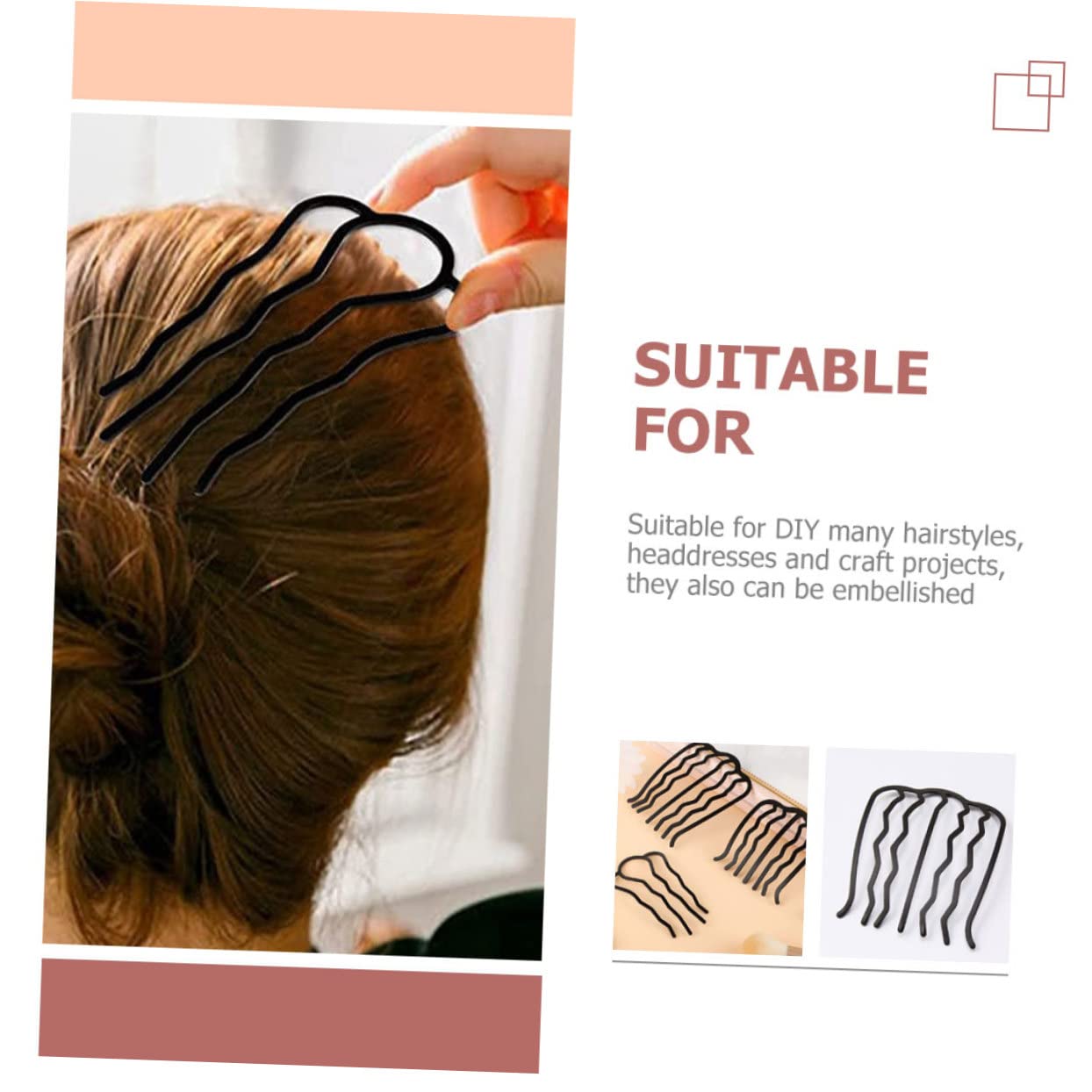 FOMIYES 8pcs Hair Combs Set for Women - Stylish & Durable Hair Accessories for DIY Hairstyles & Weddings