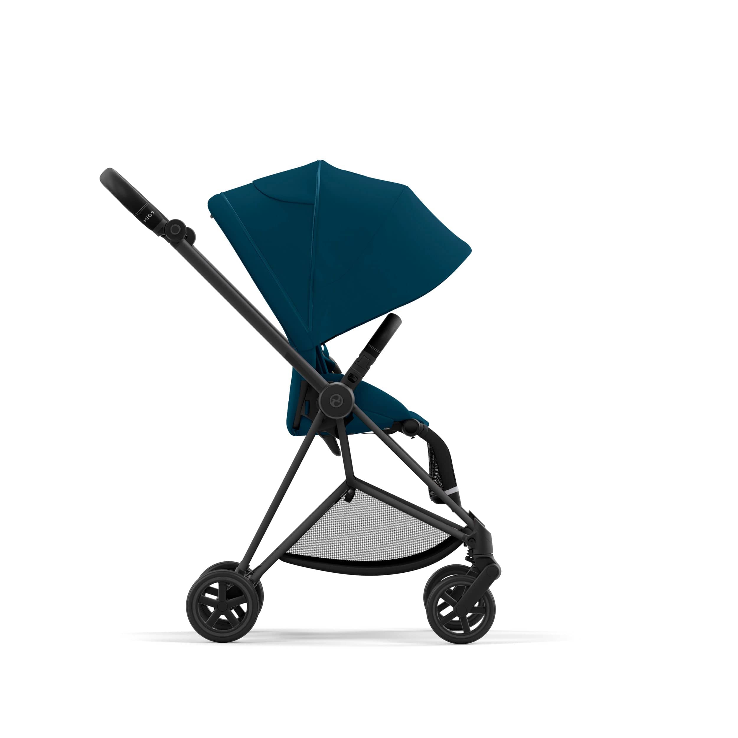 Cybex Mios 3 Complete Stroller in Matte Black - Lightweight Luxury Baby Stroller with Reversible Seat & All-Terrain Wheels | Perfect for City Walks, Travel & Everyday Use