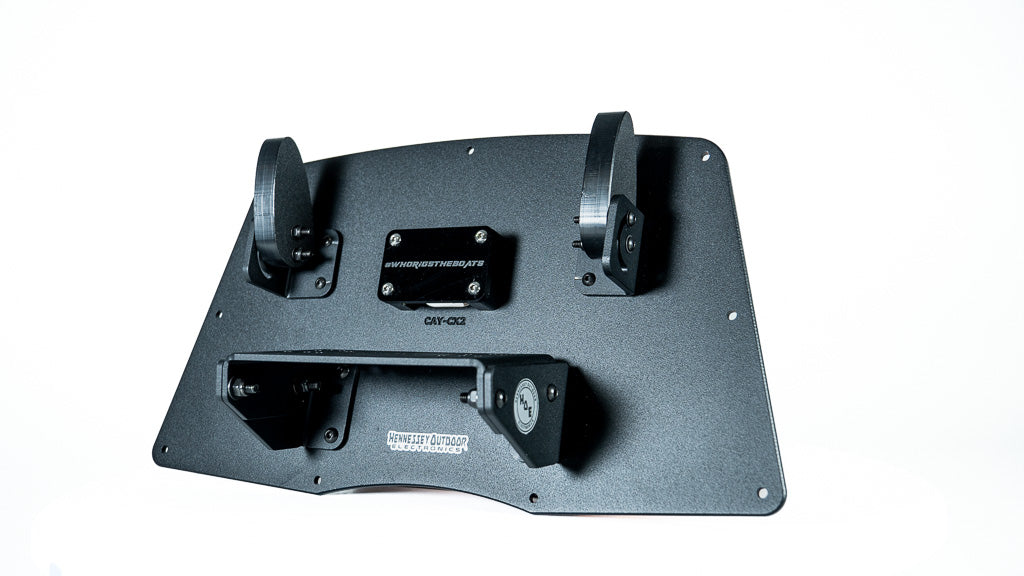 H.O.E. Dual Console Mount System for Caymas CX19/CX21 Boats (2019-2024) - Perfect for Fishing & Marine Navigation