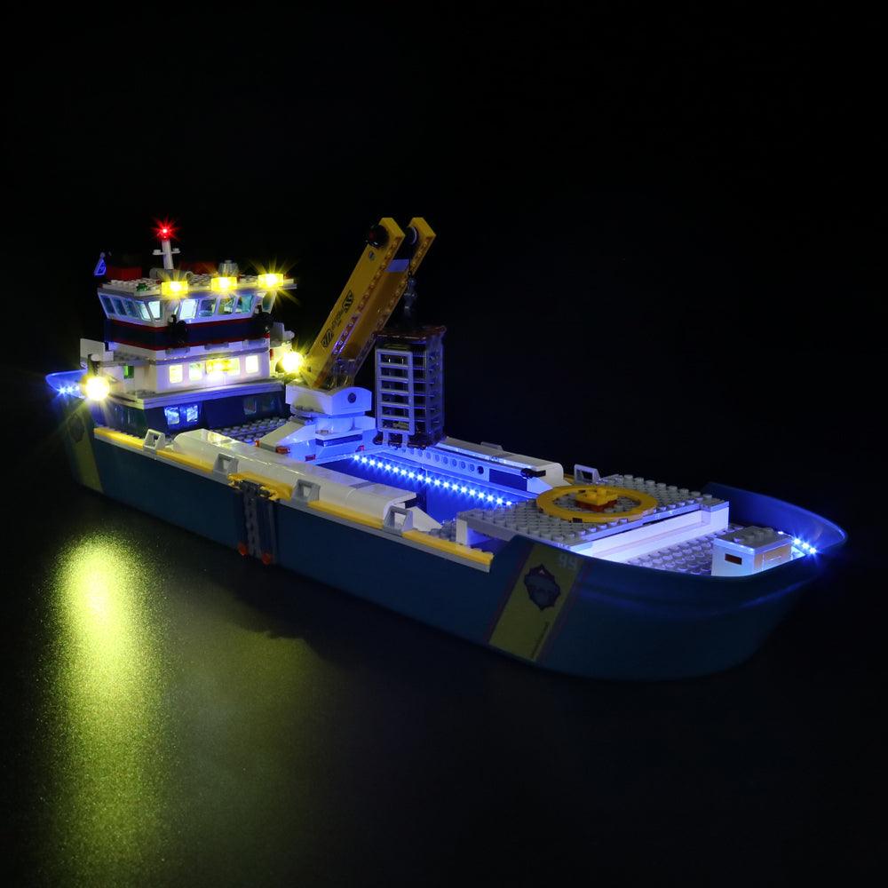 Best Light Kit for LEGO City Police Patrol Boat 60277 - DIY Lighting Set with Easy Installation - Perfect for LEGO Displays, Nighttime Play & Model Showcases