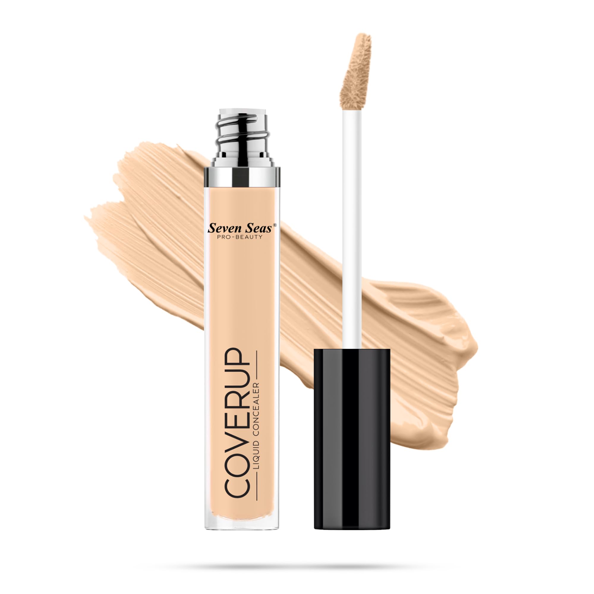 Seven Seas Lightweight Full Coverage Concealer - Long Lasting, Blendable Face Makeup for Dark Circles & Blemishes | Perfect for Everyday Wear & Special Occasions