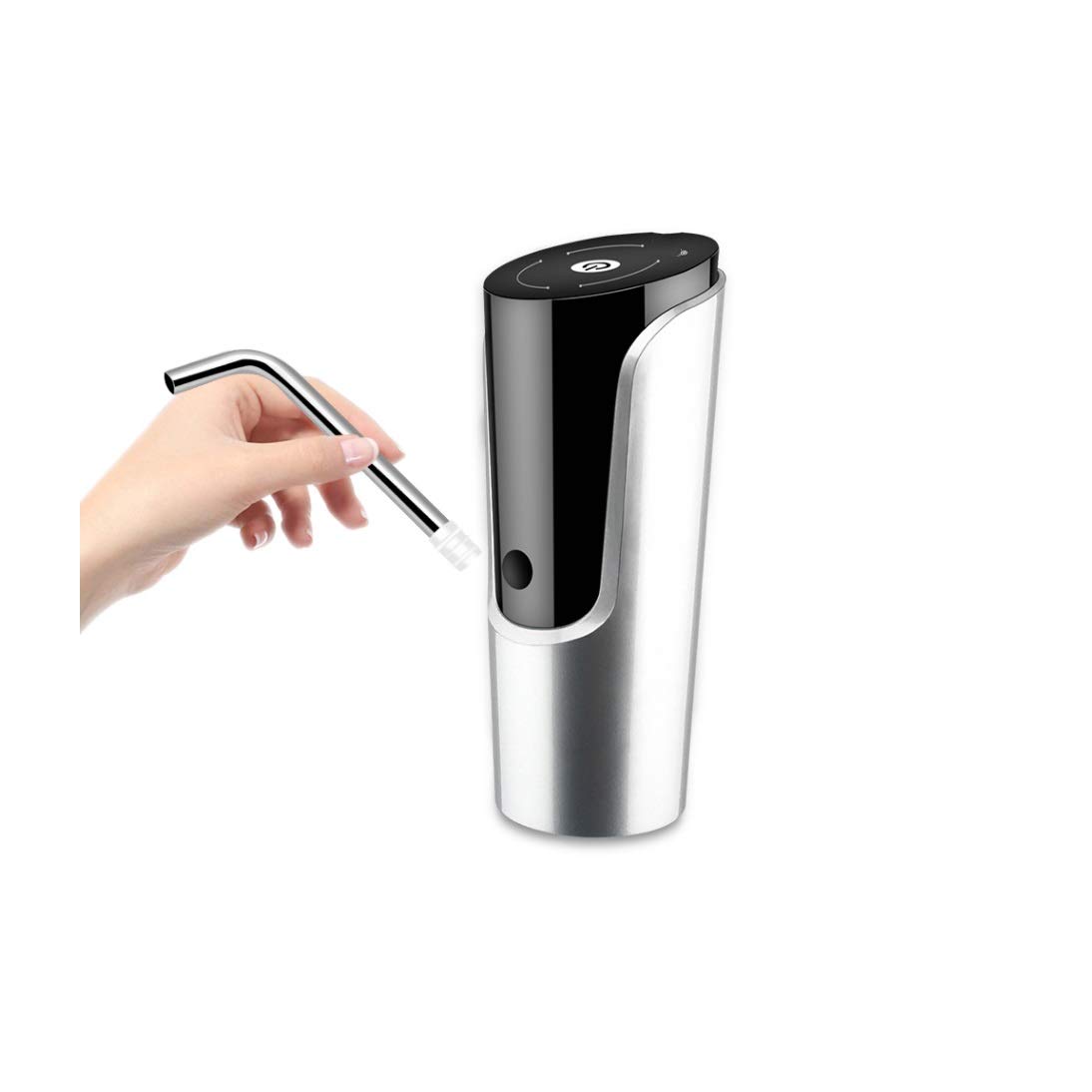 UXZDX CUJUX USB Rechargeable Electric Water Bottle Pump - Portable Mini Barrel Water Dispenser for Home, Office, Camping & Travel - Automatic Drink Dispenser with Fast Charging
